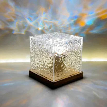 水の波紋プロジェクター付きクリスタルランプ