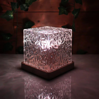 水の波紋プロジェクター付きクリスタルランプ