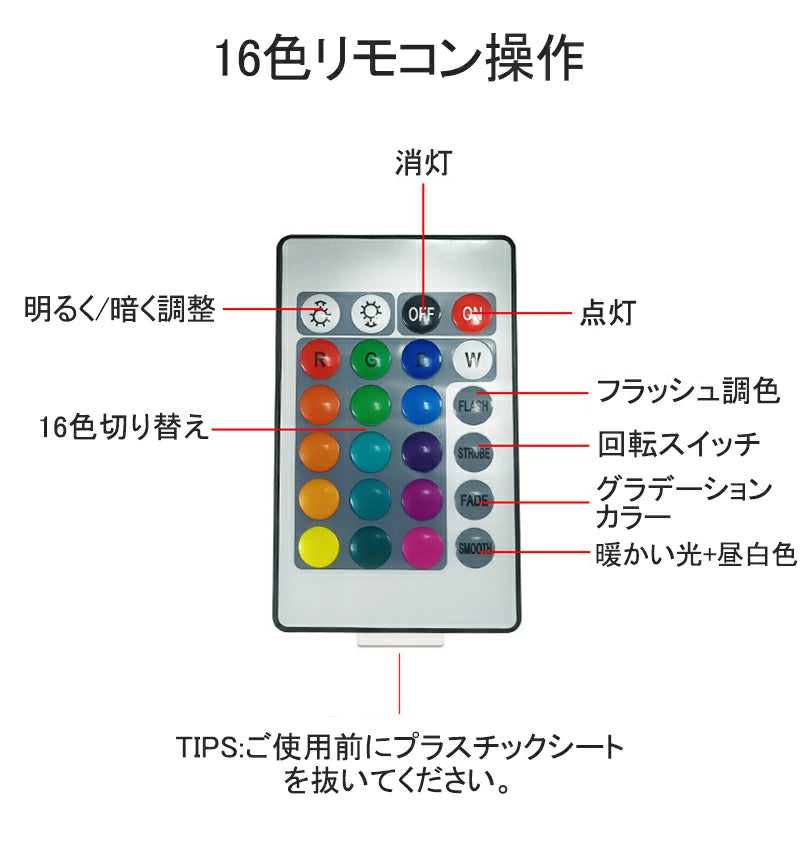 水の波紋プロジェクター付きクリスタルランプ